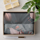 Schöne Pink Lilies mit Grünpflanzen Dekoration Seidenpapier (Geschenk)