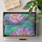 Schöne Pink Lotus Blume Wasserszene Seidenpapier (Geschenk)