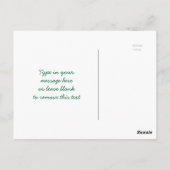 Schöne Pink Lotus Bud Blume Grünes Leaf Blossom Postkarte (Rückseite)