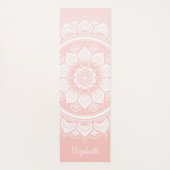 Schöne Pink Mandala Übungsyoga Mat Yogamatte (Rückseite)