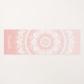 Schöne Pink Mandala Übungsyoga Mat Yogamatte (Vorderseite (Horizontal))