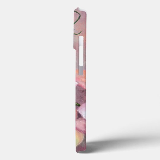 Schöne Pink Orchid Blume iPhone Case (Rückseite / Links)