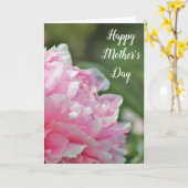 Schöne Pink Peony Mother's Day Card Karte (Gelbe Blume)