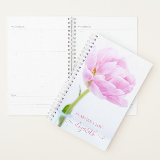 Schöne Pink Peony | PERSONALISIERT Planer (Anzeige)