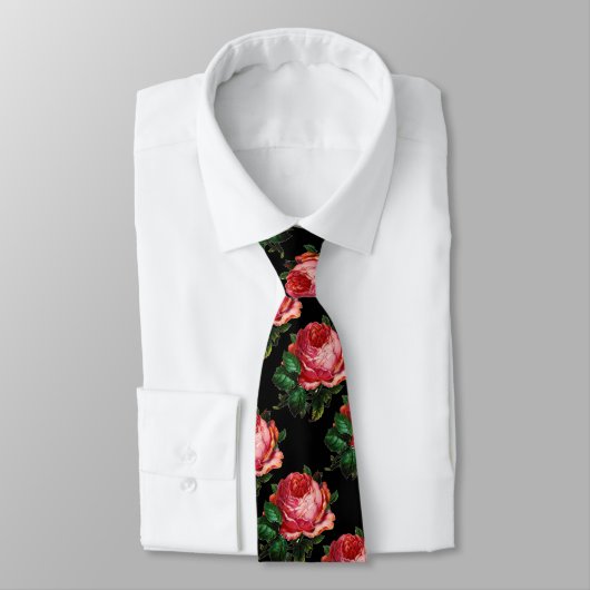 SCHÖNE PINK ROSE KRAWATTE (Gebunden)