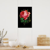 SCHÖNE PINK ROSE POSTER (Küche)