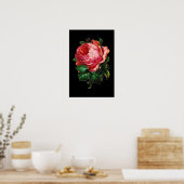 SCHÖNE PINK ROSE POSTER (Küche)