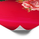 SCHÖNE PINK ROSES POSTER (Ecke)