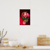 SCHÖNE PINK ROSES POSTER (Küche)