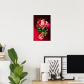 SCHÖNE PINK ROSES POSTER (Heimbüro)