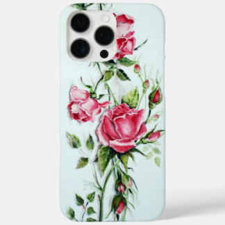 SCHÖNE PINK ROSES UND ROSENKNOSPE iPhone 16 PRO MAX HÜLLE
