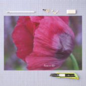 Schöne PInk und Lila Poppy-Blume Seidenpapier (Handwerk)