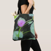 Schöne Pink Wasserlilie Blume Bloom Lily Pad Tasche (Von Nahem)