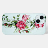 SCHÖNE PINKROSEN UND ROSENKNOSPE Case-Mate iPhone HÜLLE (Rückseite (Horizontal))