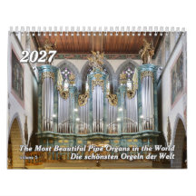 Schöne Pipe Organe 2026 - Der Orgelkalender