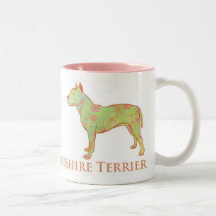 Schöne Pitbull/Staffy Terrier-Tasse Zweifarbige Tasse