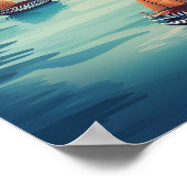 Schöne Place Ha Long Bay Vietnam Reise Poster (Ecke)