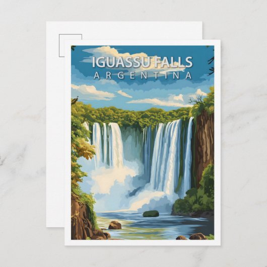 Schöne Place Iguassu Falls Argentina Travel Postkarte (Vorne/Hinten)