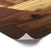 Schöne Place Petra Jordan Art Travel Poster (Ecke)