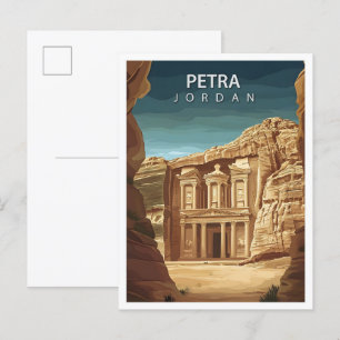 Schöne Place Petra Jordan Art Travel Postkarte
