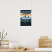 Schöne Place Rocky Mountains Kanada Reisen Poster (Küche)
