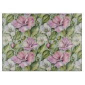 Schöne Platterbsen auf Minze Schneidebrett (Vorderseite)