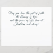 Schöne Poinsettia Rahmen Weihnachten (Rückseite)