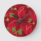 Schöne Poinsettia Uhr (Vorderseite)