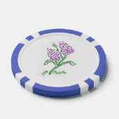 Schöne Poker Chips mit Lilac Art (Einzeln)