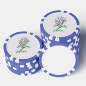 Schöne Poker Chips mit Lilac Art (Stapel)