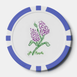 Schöne Poker Chips und Lilac Art