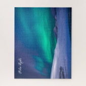 Schöne Polarlichter Puzzle (Vertikal)