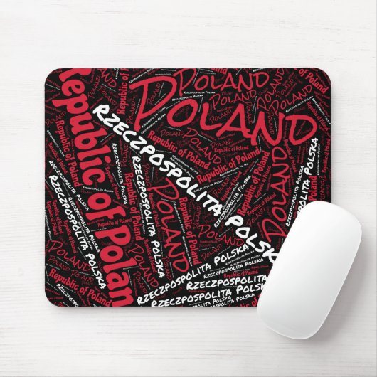 Schöne Polen Flaggenfarben Patriotic Mousepad (Mit Mouse)