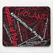 Schöne Polen Flaggenfarben Patriotic Mousepad (Vorne)