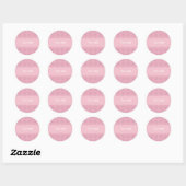 Schöne Polka Dot Design Runder Aufkleber (Blatt)