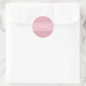 Schöne Polka Dot Design Runder Aufkleber (Tasche)