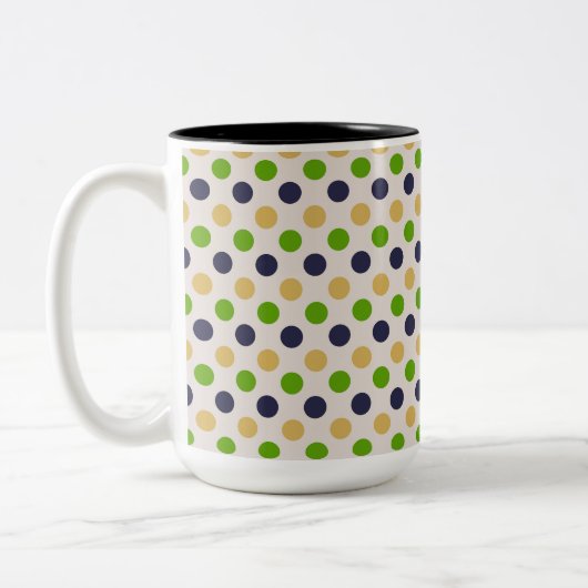Schöne Polka Dot Pattern Tasse (Links)