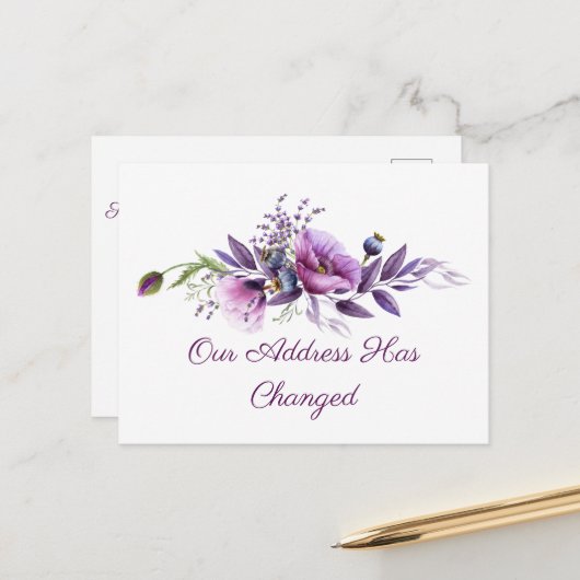 Schöne Popes Änderung der Adresse Postkarte (Vorderseite/Rückseite Beispiel)