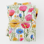 Schöne Poppies Field Blume Dusche Geschenkpapier Set (Beispiel)