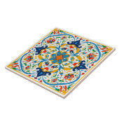 Schöne portugiesische Azulejo Style Keramik Tile. Fliese (Seite)