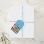 Schöne portugiesische Häuser mit Fliesen oder Azul Geschenkanhänger (Mit Garn)