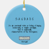 Schöne portugiesische Häuser mit Fliesen oder Azul Keramik Ornament (Hinten)