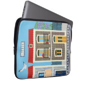 Schöne portugiesische Häuser mit Fliesen oder Azul Laptopschutzhülle (Vorne Rechts)