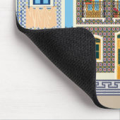Schöne portugiesische Häuser mit Fliesen oder Azul Mousepad (Ecke)