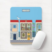 Schöne portugiesische Häuser mit Fliesen oder Azul Mousepad (Mit Mouse)