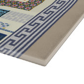 Schöne portugiesische Häuser mit Fliesen oder Azul Schneidebrett (Ecke)