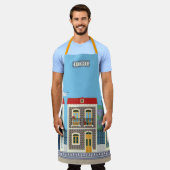 Schöne portugiesische Häuser mit Fliesen oder Azul Schürze (Getragen)