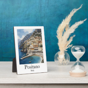 Schöne Positano Italien Landschaftsmalerei Fotoplatte