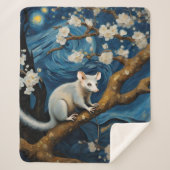 Schöne Possum in der Sternennacht Sherpadecke (Vorderseite)