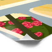 Schöne Poster der französischen Riviera Küste vint (Ecke)